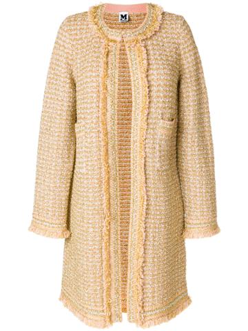 M Missoni Embroidered Tailored Coat - Metallic