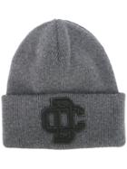 Dsquared2 Embroidered Logo Ski Knit Hat - Grey
