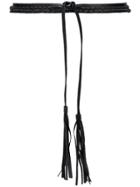 Caravana Braided Tassel Belt - Black