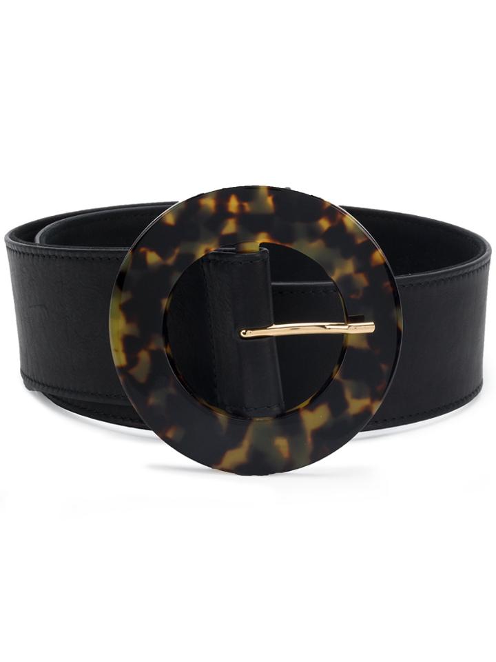 Redemption Tortoiseshell Buckle Belt - Black