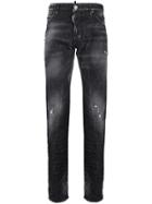 Dsquared2 Wrinkle Effect Distressed Jeans - Black
