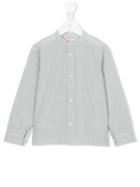 Amaia Mandarin Neck Striped Shirt, Boy's, Size: 6 Yrs, Grey