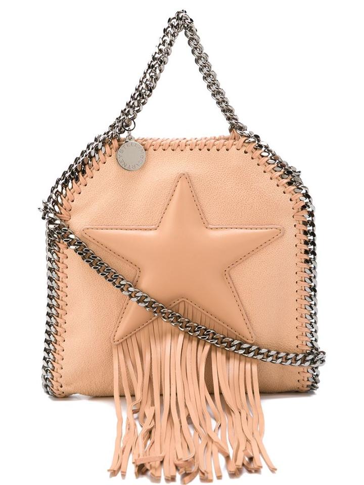 Stella Mccartney Small 'falabella Fringed Star' Tote
