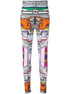 Versace Harlequin Print Leggings - White
