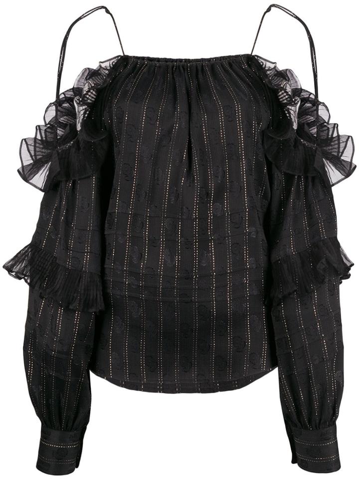 Isabel Marant Margo Off-shoulder Blouse - Black