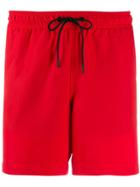 J.lindeberg Banks Stripe Detail Swimming Shorts - Red