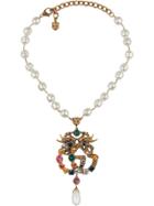Gucci Crystal Double G Necklace - Multicolour