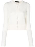 Love Moschino Loose Fitted Cardigan - White