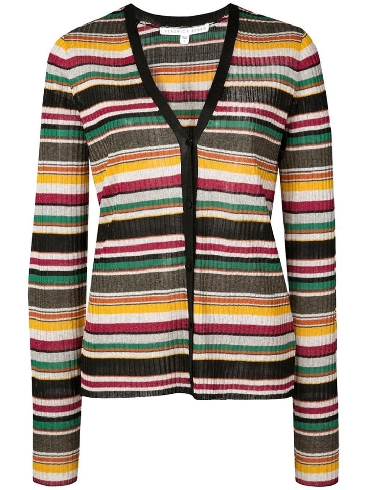 Veronica Beard Striped V-neck Cardigan - Multicolour