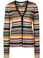 Veronica Beard Striped V-neck Cardigan - Multicolour
