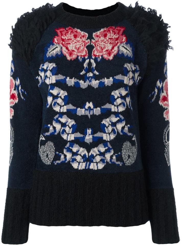 Temperley London 'wander' Jumper, Women's, Size: Medium, Blue, Nylon/rayon/mohair/wool
