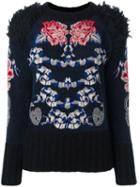 Temperley London 'wander' Jumper, Women's, Size: Medium, Blue, Nylon/rayon/mohair/wool