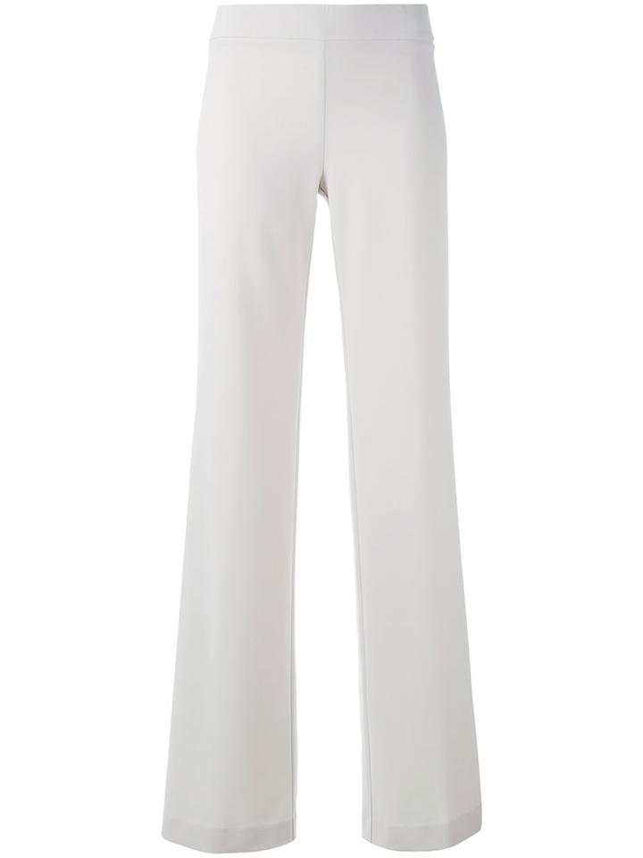 D.exterior - Flared Trousers - Women - Polyester/spandex/elastane - 46, Women's, Nude/neutrals, Polyester/spandex/elastane