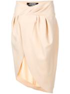Jacquemus Asymmetric Wrap Skirt - Neutrals
