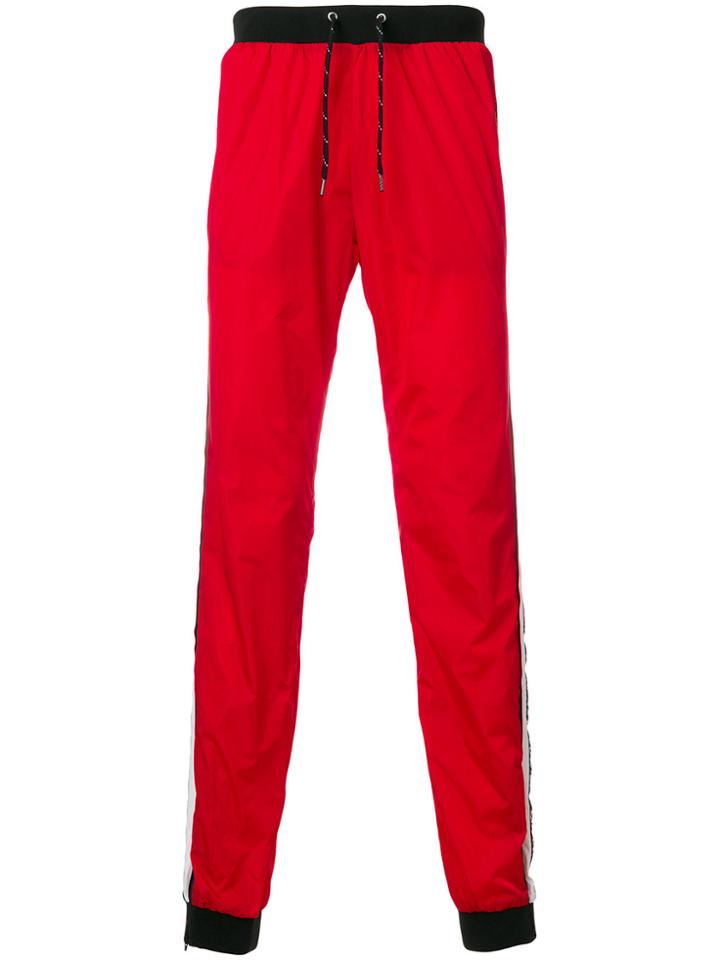 Andrea Crews Side-striped Track Pants - Red