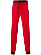 Andrea Crews Side-striped Track Pants - Red