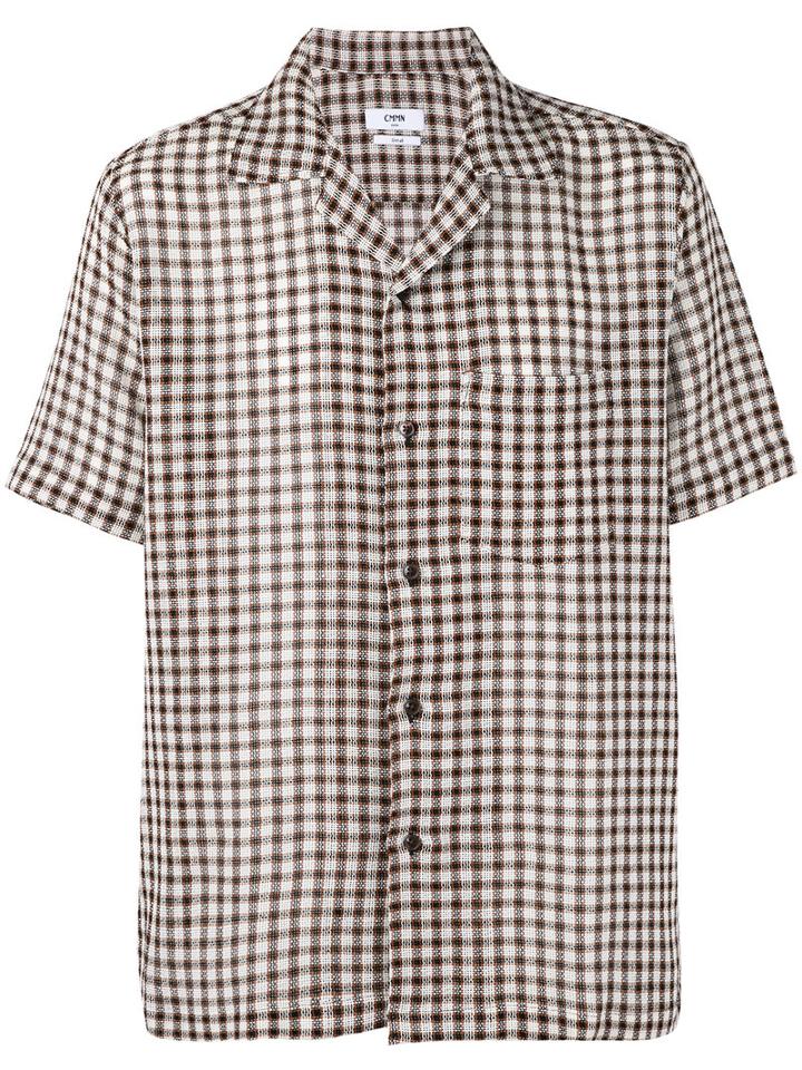 Cmmn Swdn - Duncan Shirt - Men - Cotton/linen/flax - 38, Brown, Cotton/linen/flax