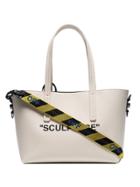 Off-white Beige Sculpture Canvas Tote - Neutrals