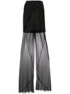Kitx Fleur Bias Sheer Layered Trousers - Black