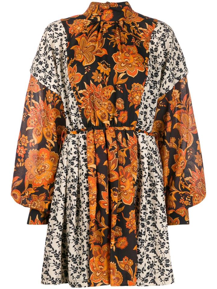 Dodo Bar Or Erin Floral-print Dress - Black