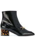 Stella Mccartney Contrast Heel Ankle Boots - Black