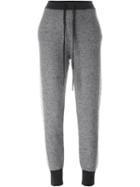 Derek Lam 10 Crosby Drawstring Track Pants, Women's, Size: Large, Grey, Cashmere