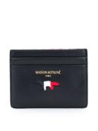 Maison Kitsuné Tricolour Card Holder - Black