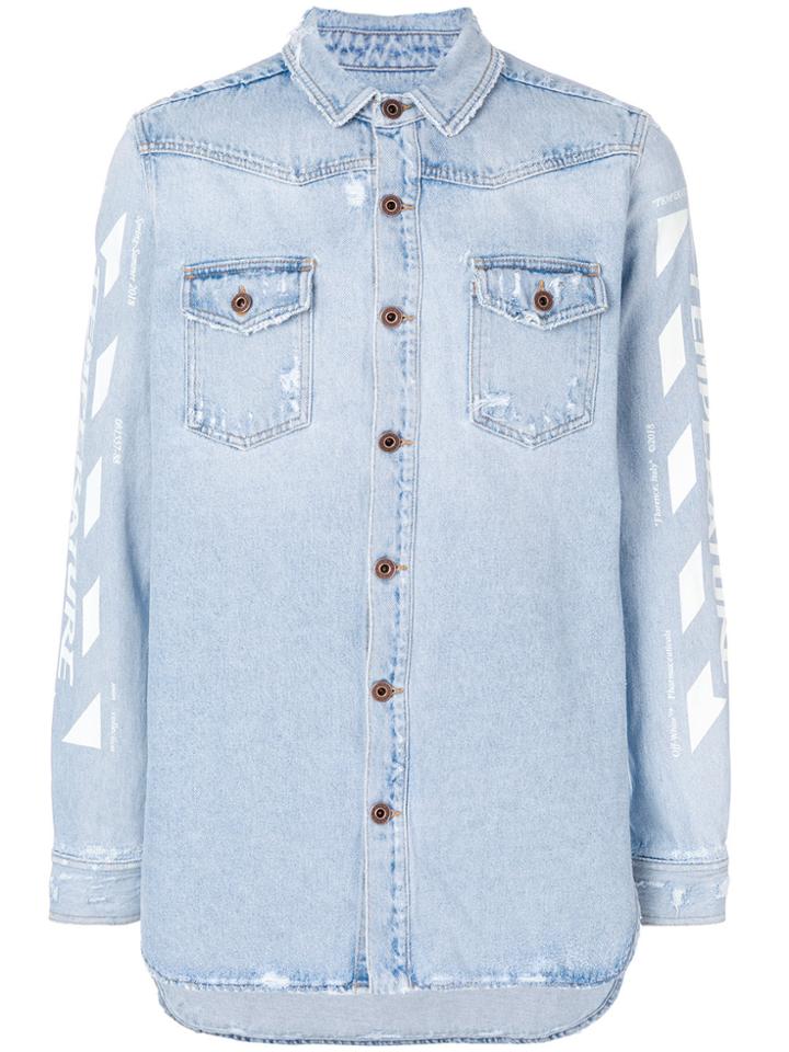 Off-white Temperature Denim Shirt - Blue