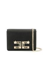 Elisabetta Franchi Star Logo Crossbody Bag - Black