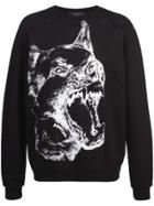 Dom Rebel Dogg Jersey Sweater With Holes - Black