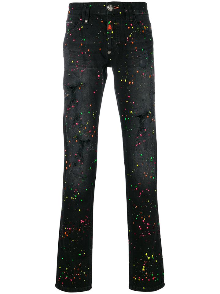 Philipp Plein Cruise Straight Cut Jeans - Black