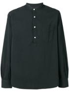Officine Generale Pull-over Fitted Shirt - Black