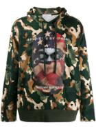 Ih Nom Uh Nit Balaclava Print Camouflage Hoodie - Green