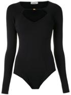 Amir Slama Longe Sleeved Bodysuit - Black