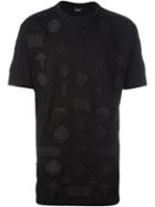 Marcelo Burlon County Of Milan 'peteroa' T-shirt, Men's, Size: Small, Black, Cotton/polyester/viscose