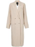 Smythe Double-breasted Fitted Coat - Brown