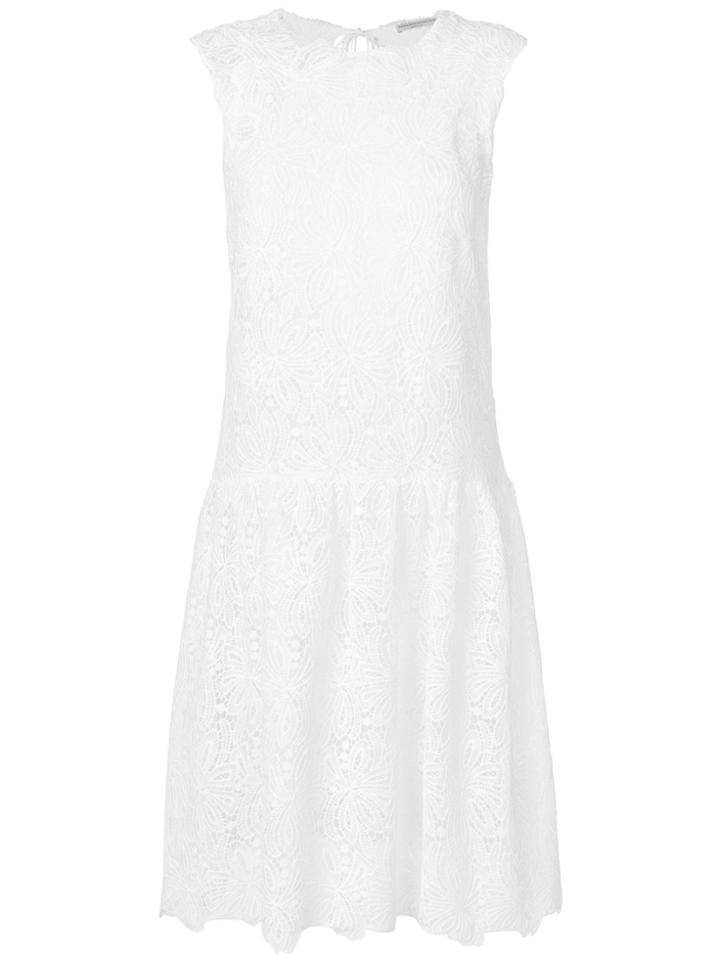 Ermanno Scervino Floral Lace Dress - White