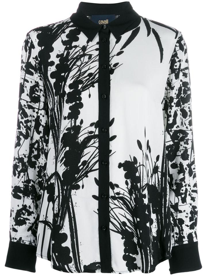 Cavalli Class Printed Blouse - Black