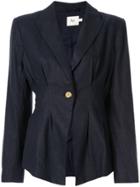 Aje Anne Single Breasted Blazer - Blue