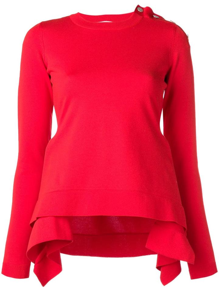 Sonia Rykiel Peplum Jumper - Red