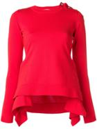 Sonia Rykiel Peplum Jumper - Red