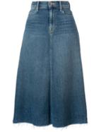 Mother High Waisted Denim Skirt - Blue