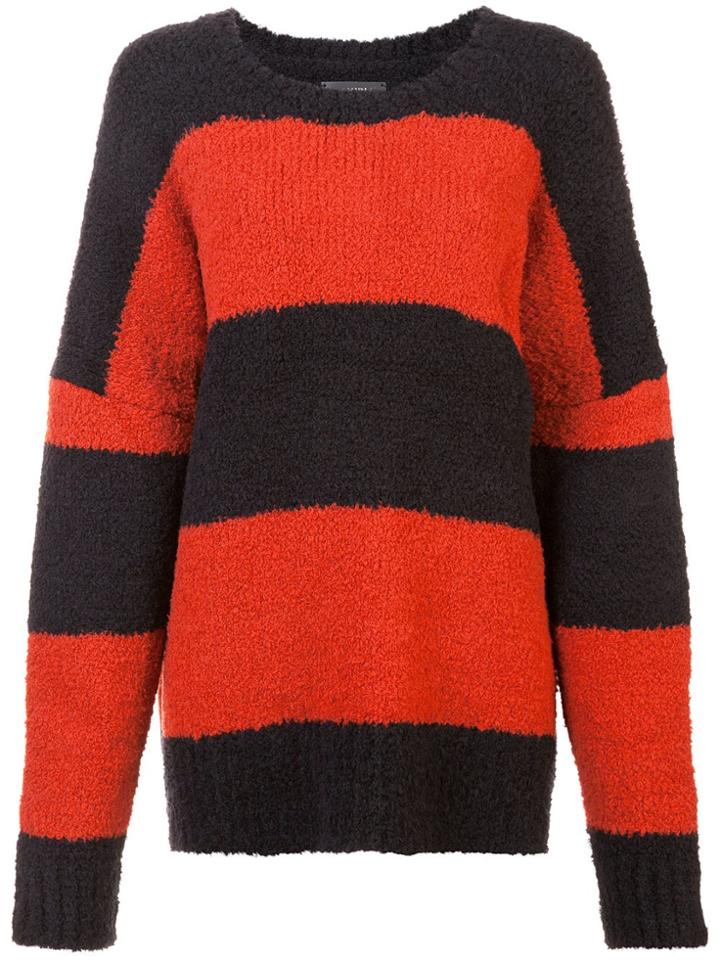 Amiri Striped Knit Jumper - Black