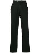 Cotélac Straight Buttoned Trousers - Black
