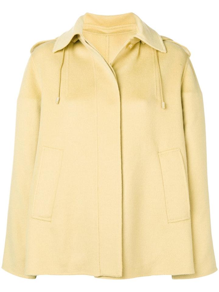 Joseph Concealed Front Jacket - Yellow