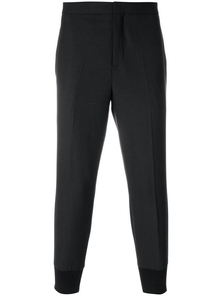 Neil Barrett Double Stripe Panel Trousers - Black