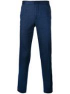 Incotex - Slim Fit Trousers - Men - Cotton/linen/flax - 56, Blue, Cotton/linen/flax