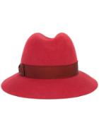 Borsalino Felt Hat, Women's, Size: 58, Red, Rabbit Fur