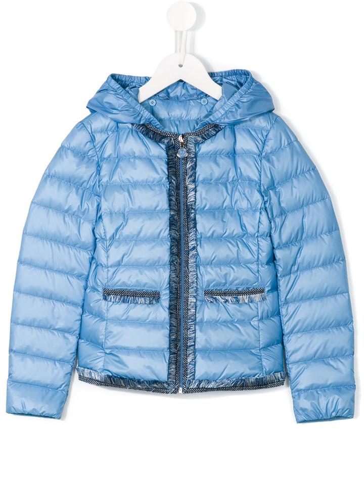 Moncler Kids Kamaria Jacket, Girl's, Size: 10 Yrs, Blue