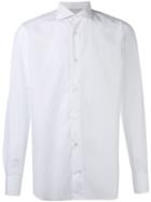 Eleventy Long-sleeve Shirt, Men's, Size: 42, White, Cotton